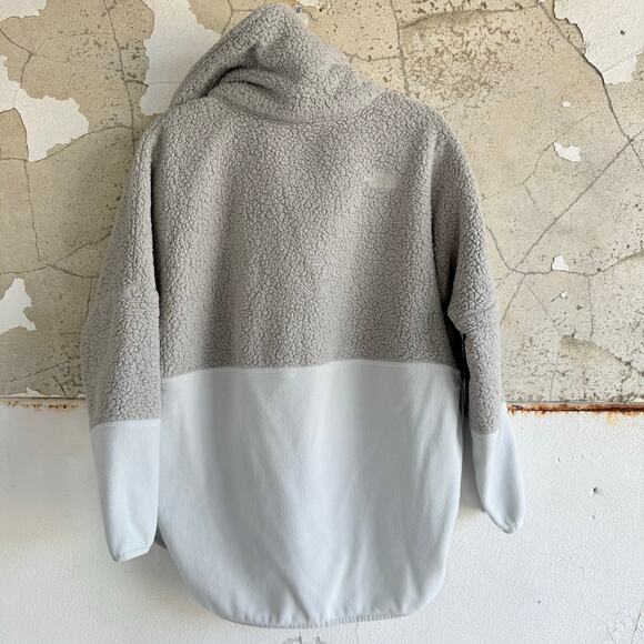 The North Face Sweater Sherpa Pullover Two Tone Fleece Quarter Zip Women S Cozy - Picture 8 of 8